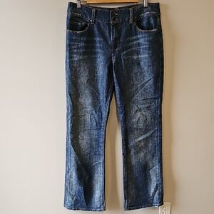 Seven7 Dark Blue Size 12 35x33 Boot Cut Jeans